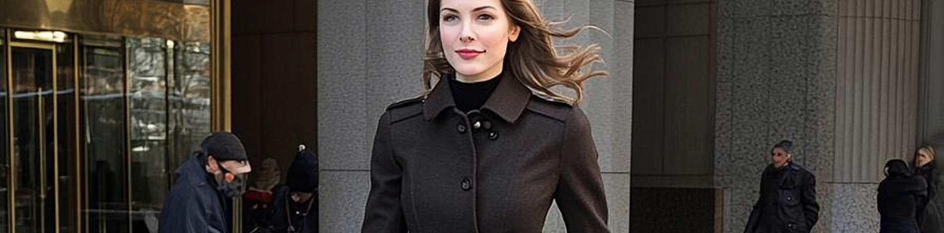 Brown Belted Wool Coat Banner-Jyntrava